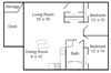 The Bluffs at Evergreen_Two Bedroom Floorplan